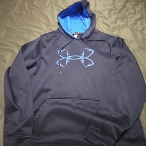Under Armour Storm UA Fish Hook Black Hoodie EUC